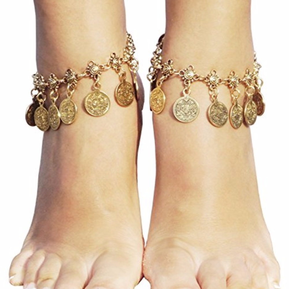 Gypsy Ankle Bracelet Boho Style - Picture 2 of 4